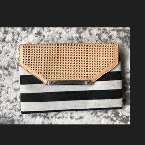 Stella & Dot Striped Clutch